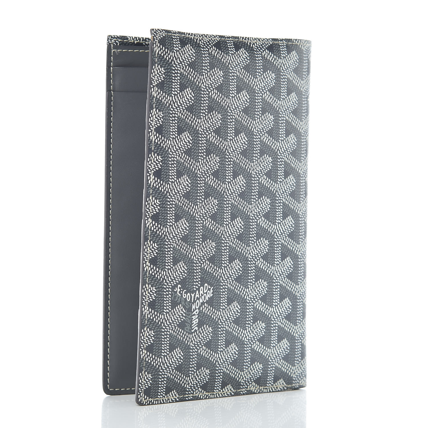 GOYARD Goyardine Long Bi-Fold Wallet Grey 508209