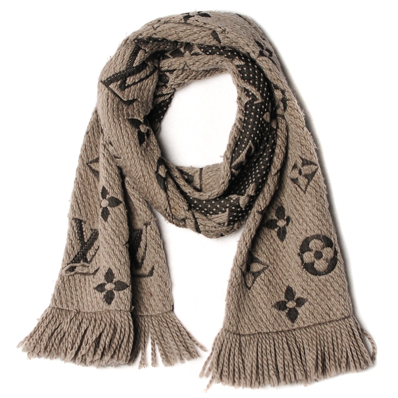 louis vuitton logo mania scarf