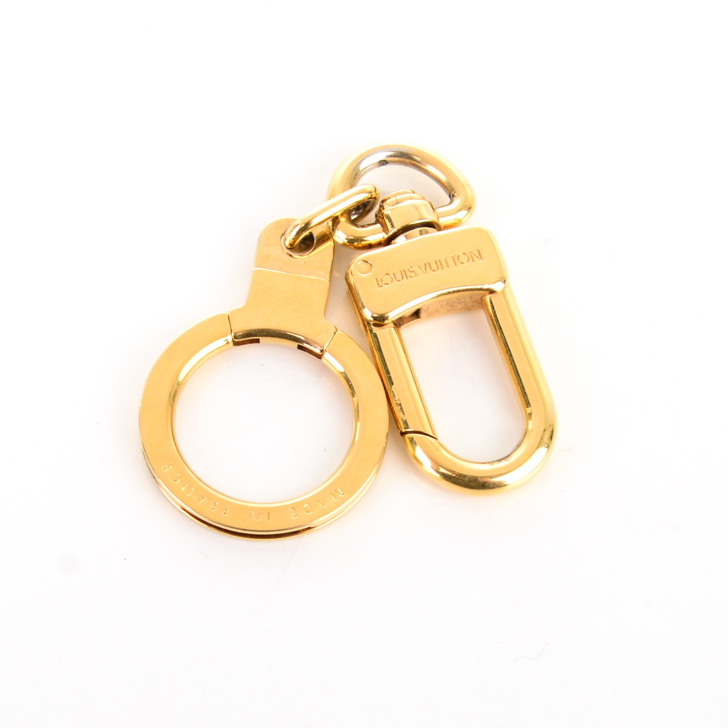 LOUIS VUITTON Pochette Extender Key Ring Gold 151856