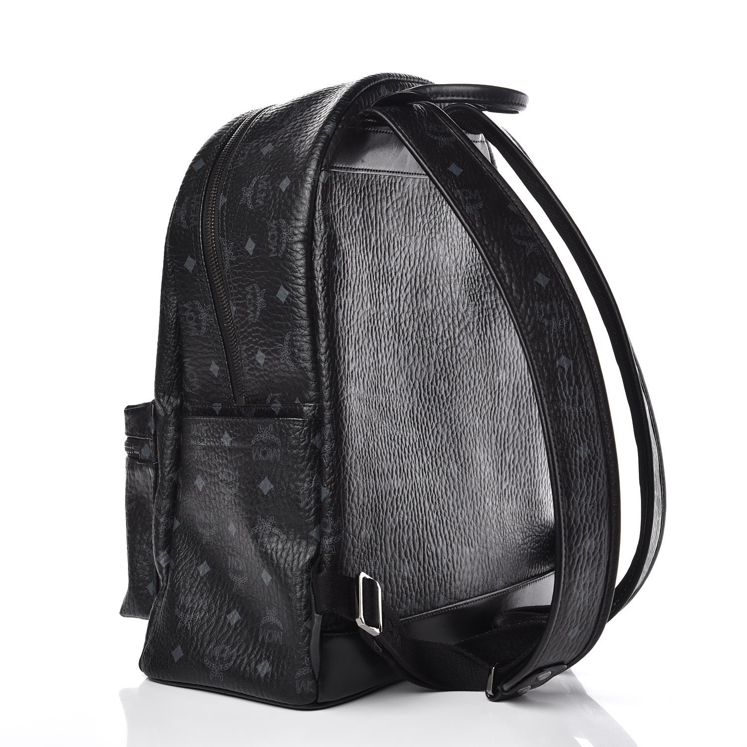 MCM Visetos Medium Stark Backpack Black 381183