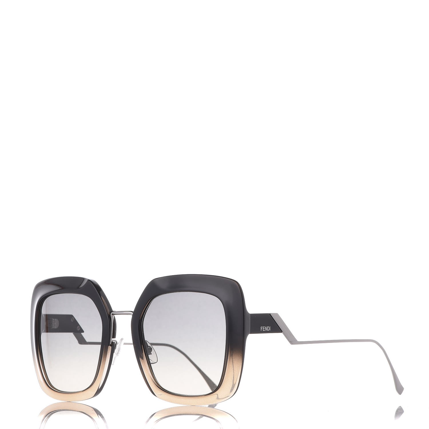 fendi black square sunglasses