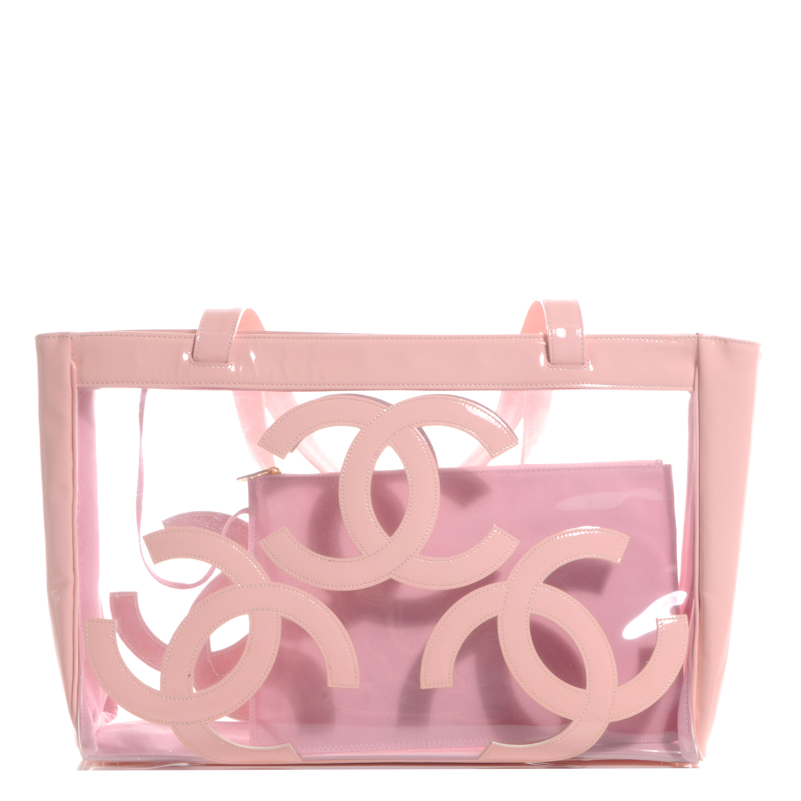 chanel clear beach bag