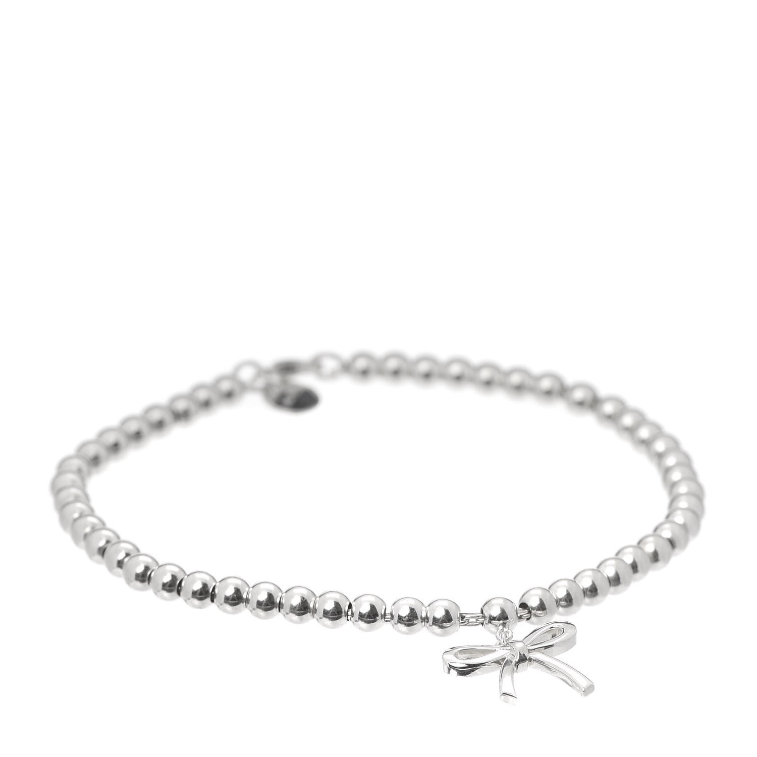 tiffany bow bead bracelet