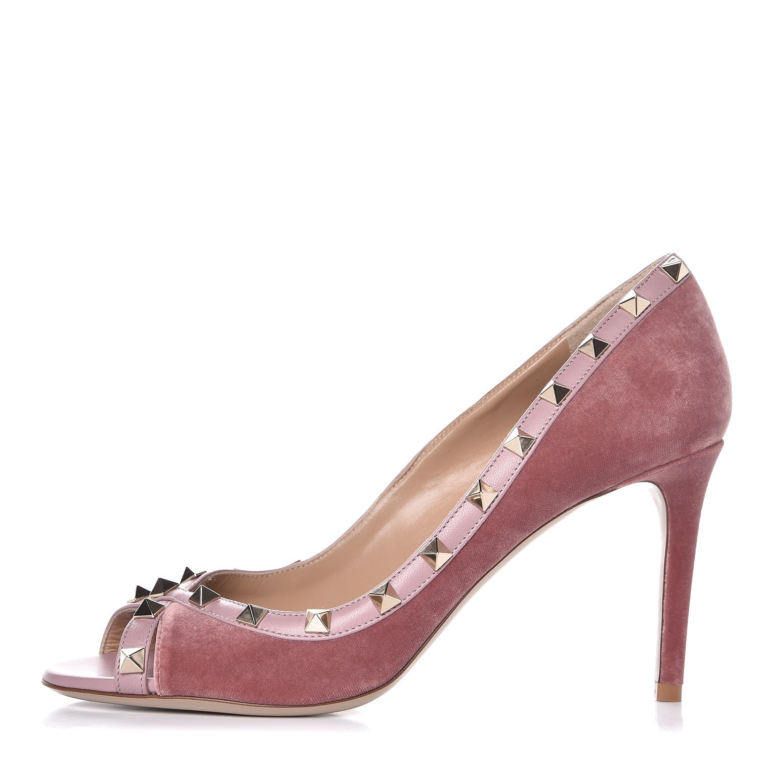 valentino velvet rockstud pump