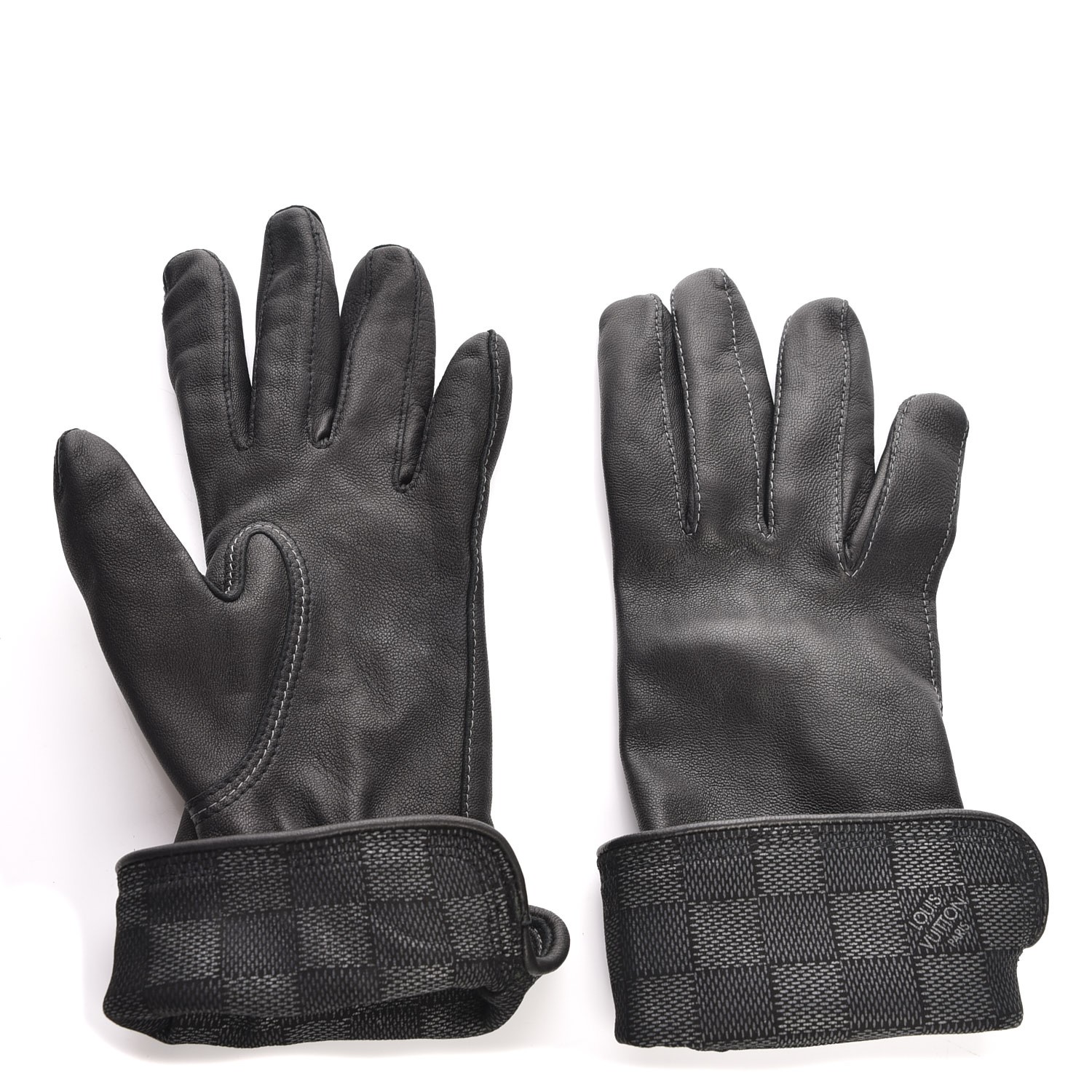 LOUIS VUITTON Damier Mens Gloves 213676 FASHIONPHILE