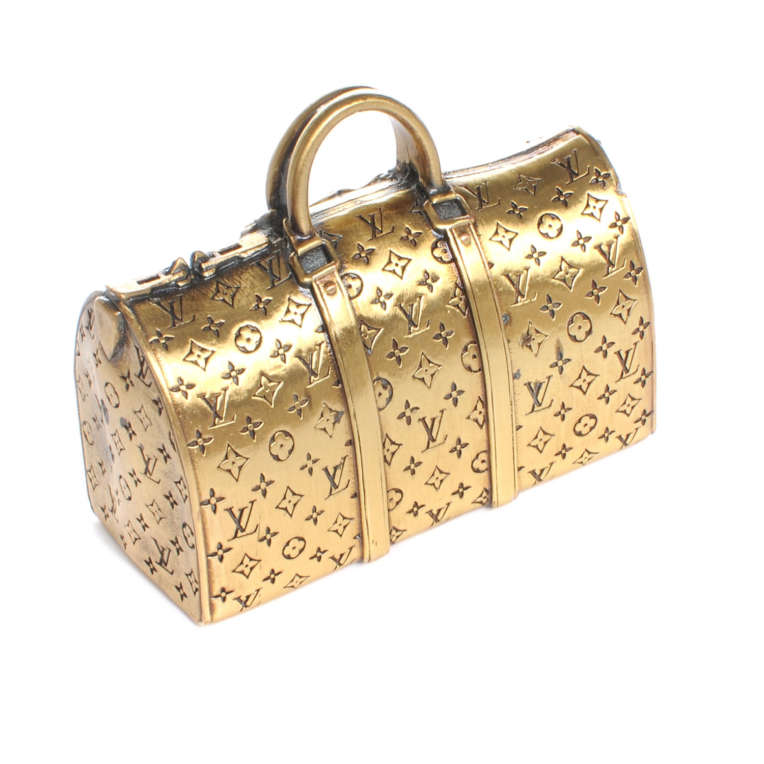 LOUIS VUITTON Brass Keepall Paperweight VIP Gift 47171