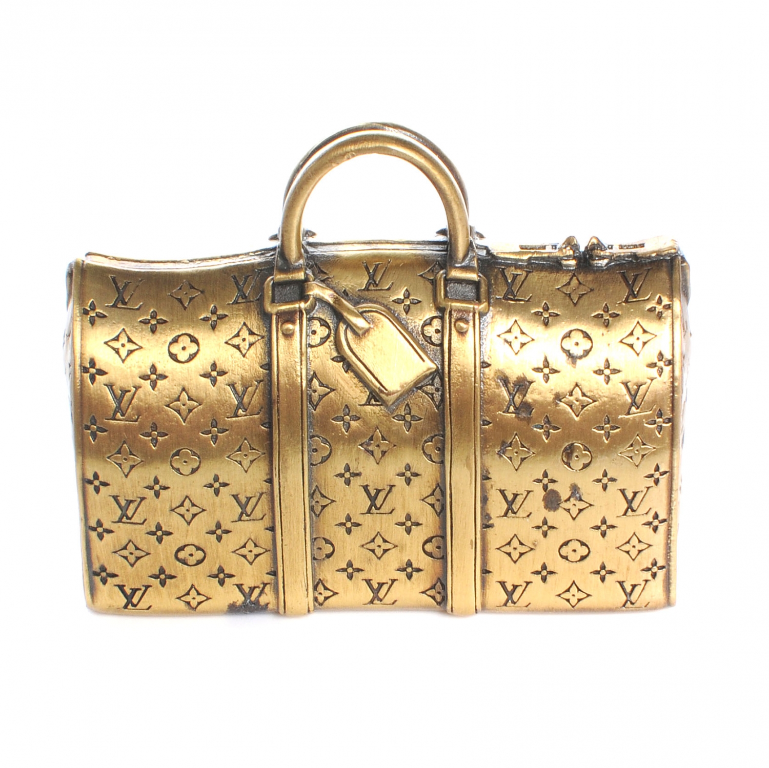 LOUIS VUITTON Brass Keepall Paperweight VIP Gift 47171
