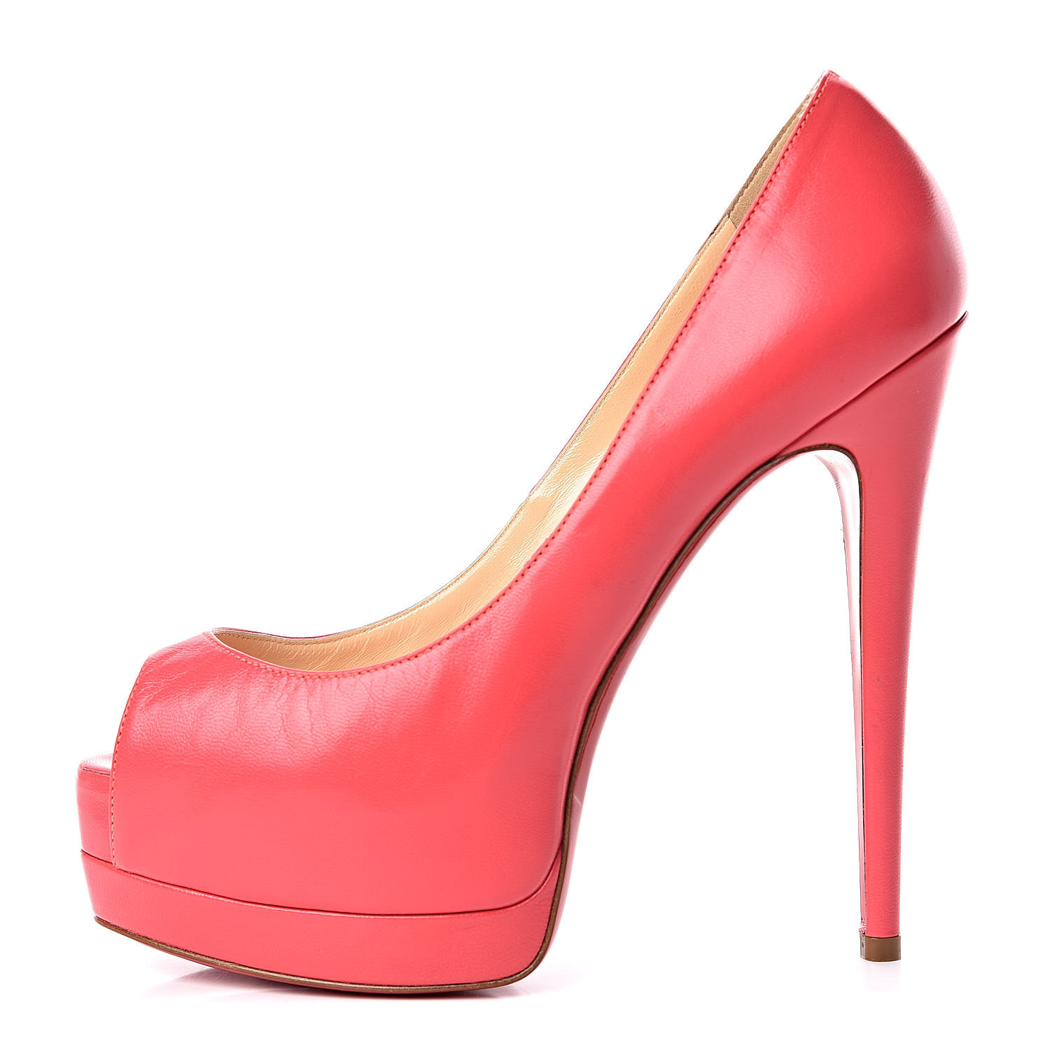 CHRISTIAN LOUBOUTIN Palais Royal Trepointe 140 Platform Peep Toe Pumps 37.5 Pink CHRISTIAN LOUBOUTIN Palais Royal Trepointe 140 Platform Peep Toe Pumps 37.5 Pink