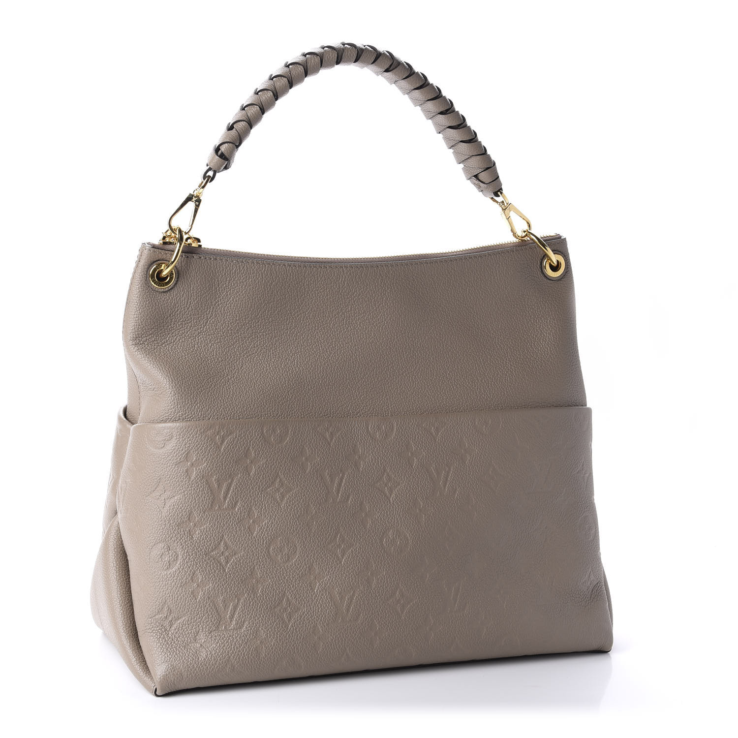 Louis Vuitton Maida Hobo Bag Monogram Empreinte Leather In Beige