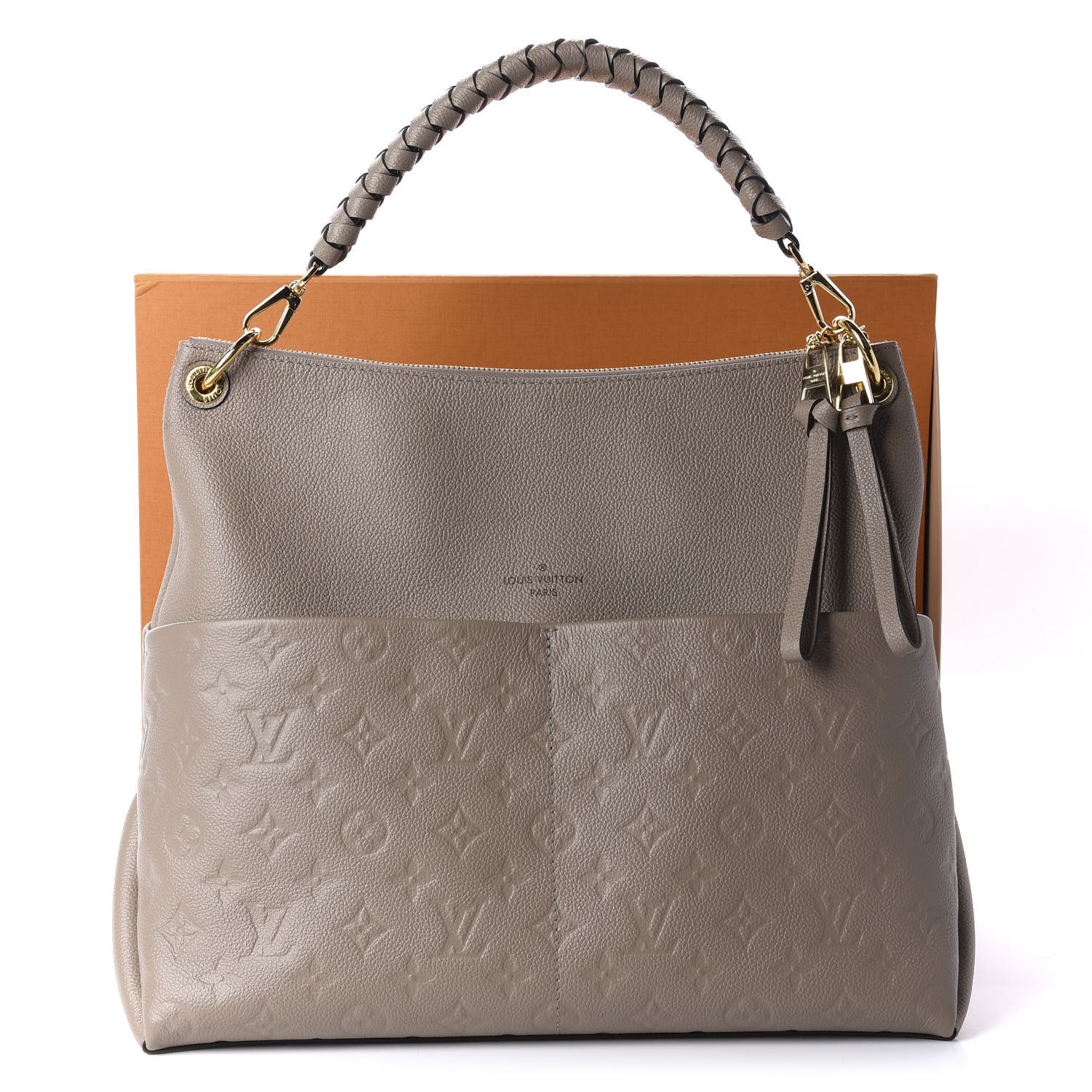 Louis Vuitton Maida Handbag Damier with Leather at 1stDibs