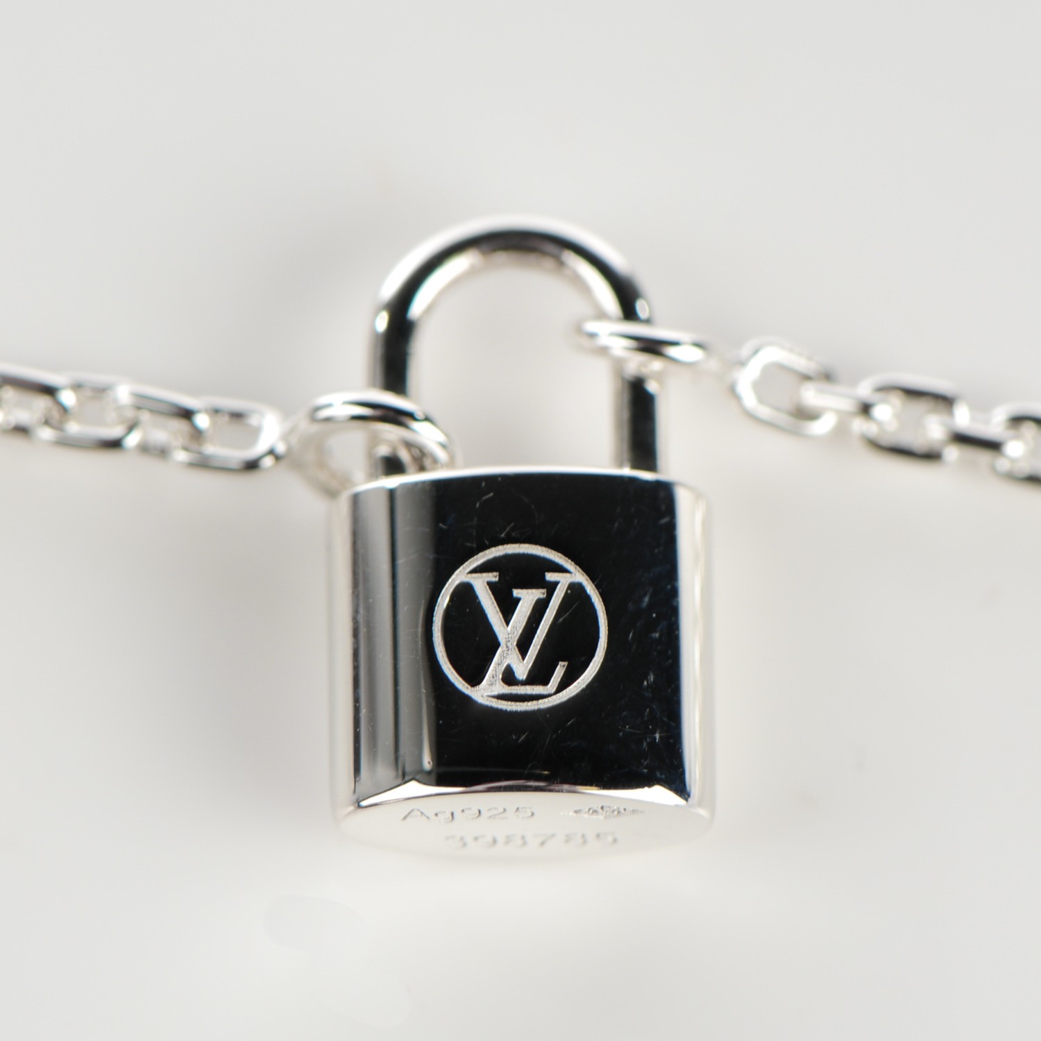 LOUIS VUITTON Sterling Silver Lockit Bracelet 131229