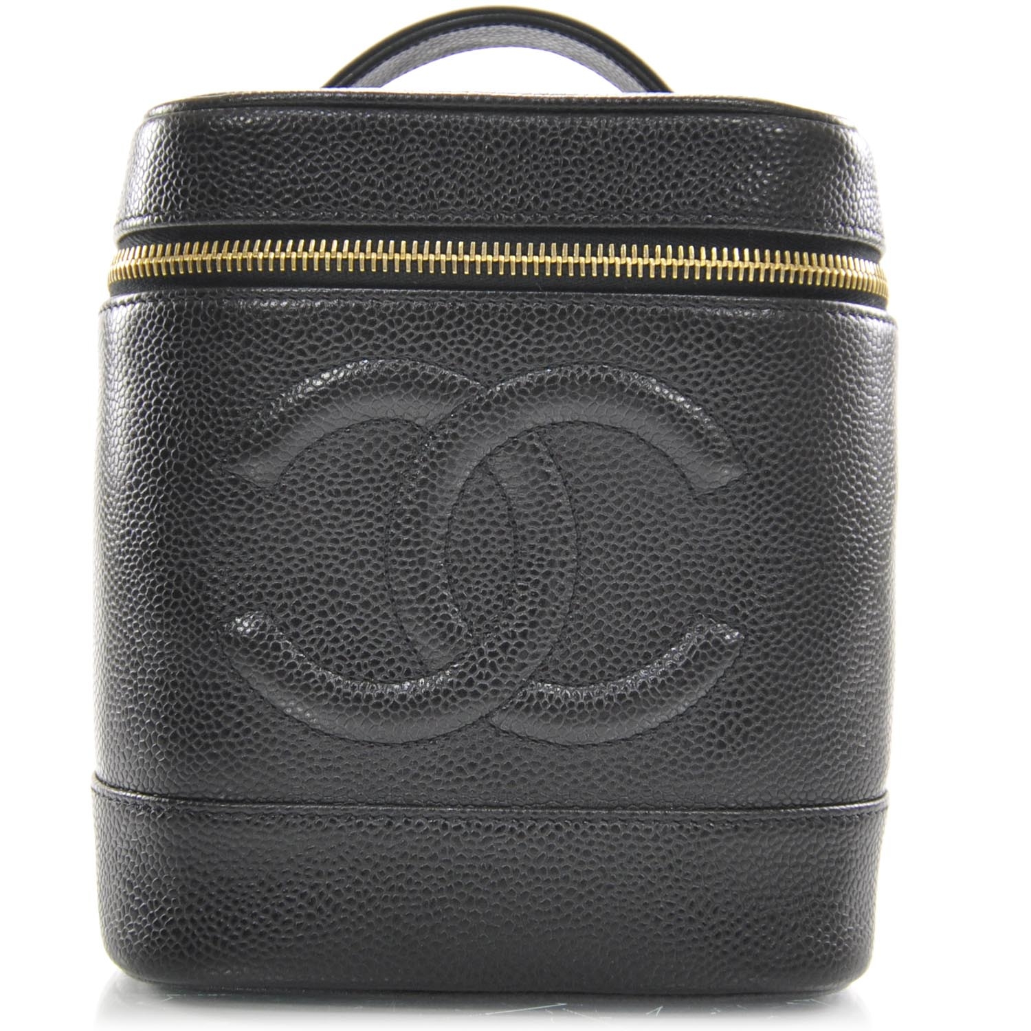 CHANEL Caviar Cosmetic Bag Black 28118