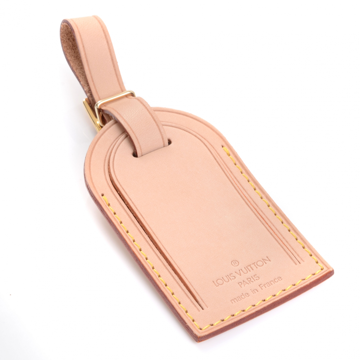louis vuitton leather tag