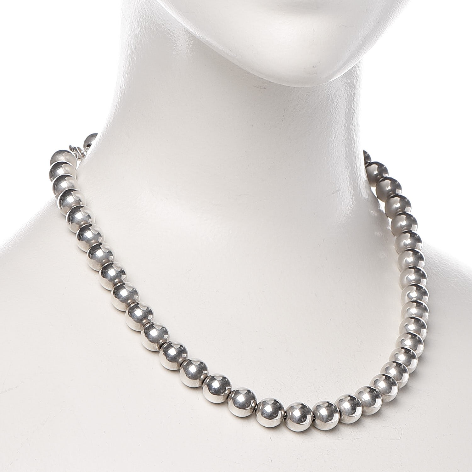 TIFFANY Sterling Silver 10mm Hardwear Ball Necklace 292709