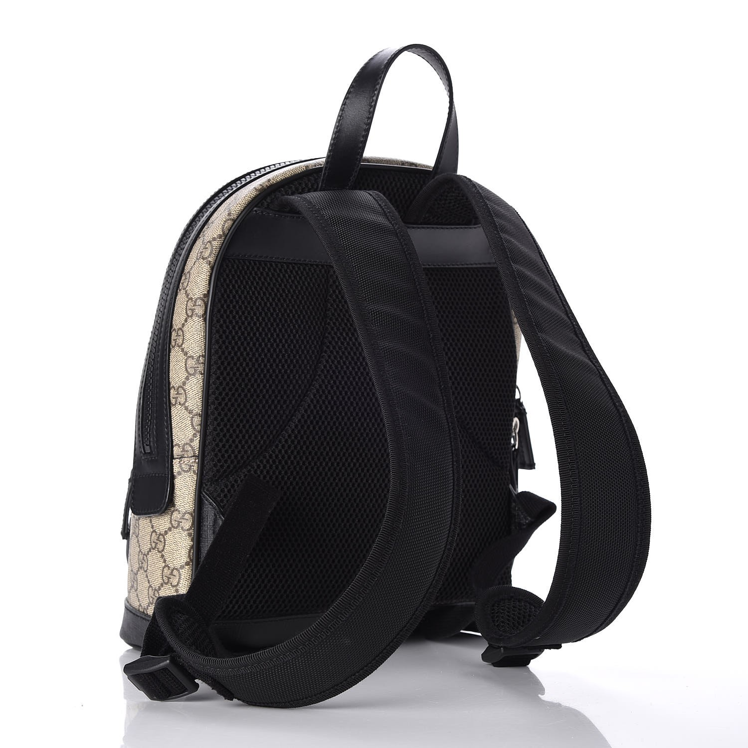 GUCCI GG Supreme Monogram Small Backpack Black 256138