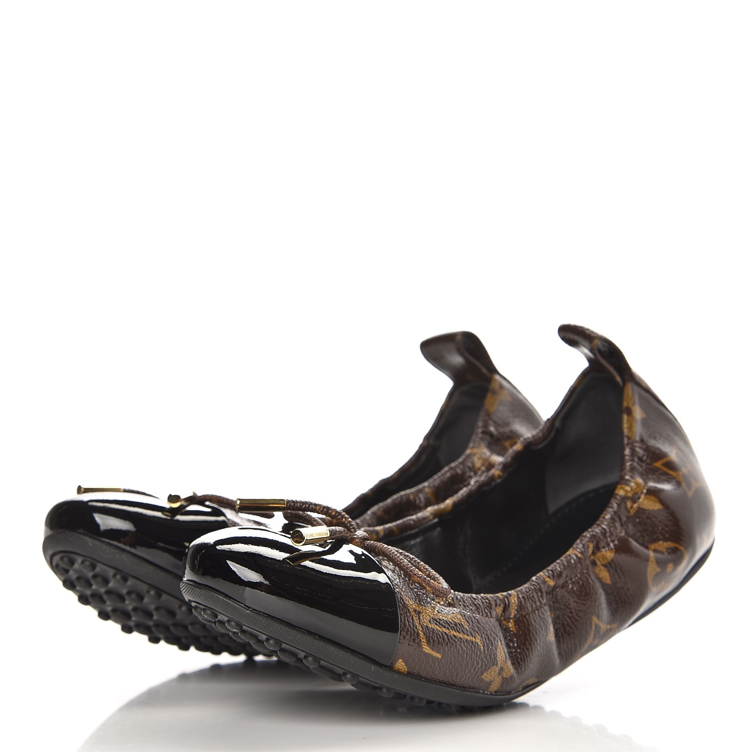 monogram ballet flats