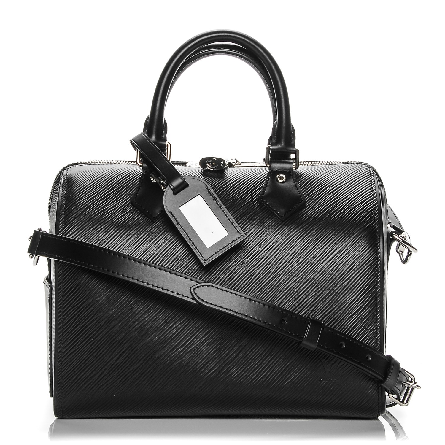 LOUIS VUITTON Epi Speedy Bandouliere 25 Black 193394