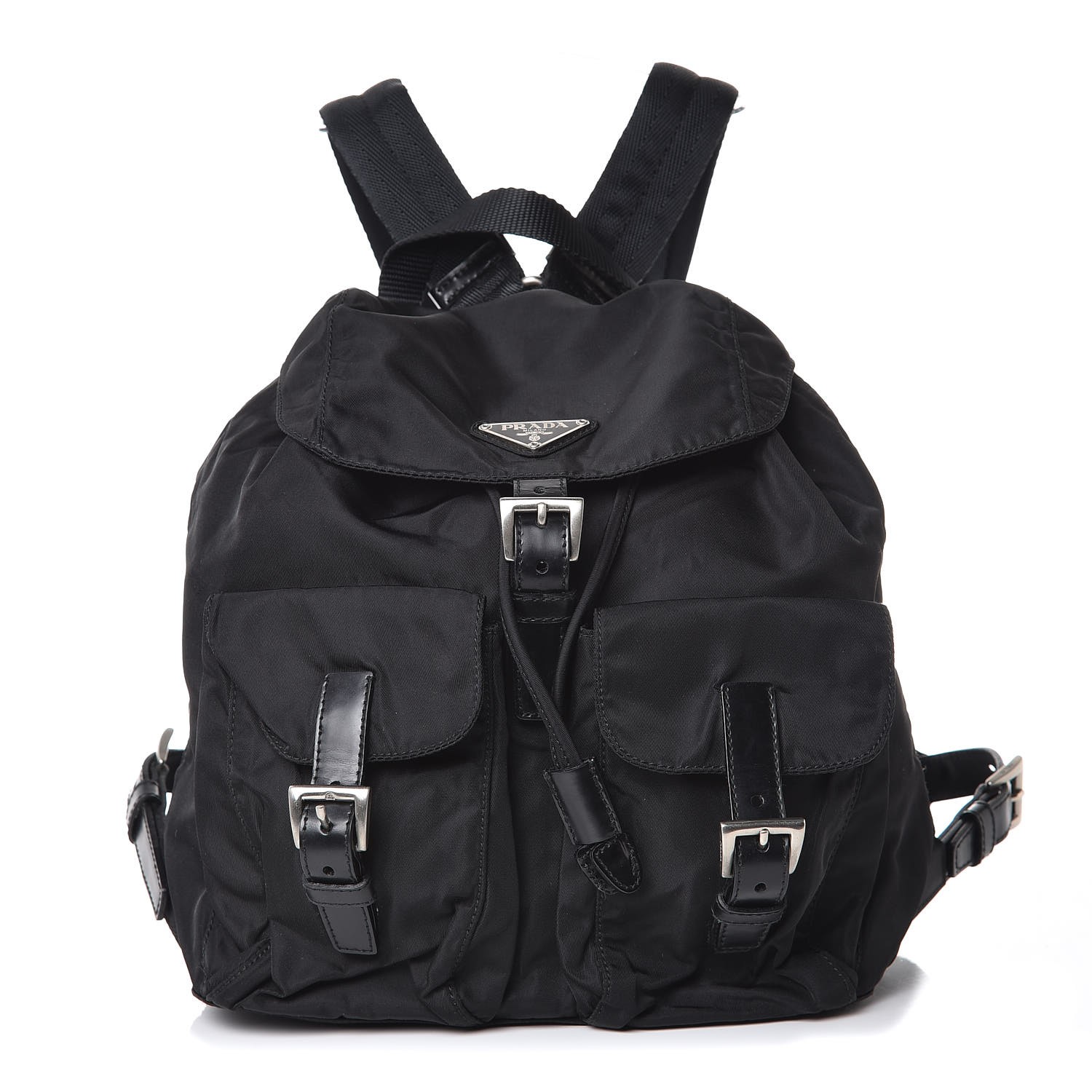 PRADA Nylon Vela Small Backpack Black 347796