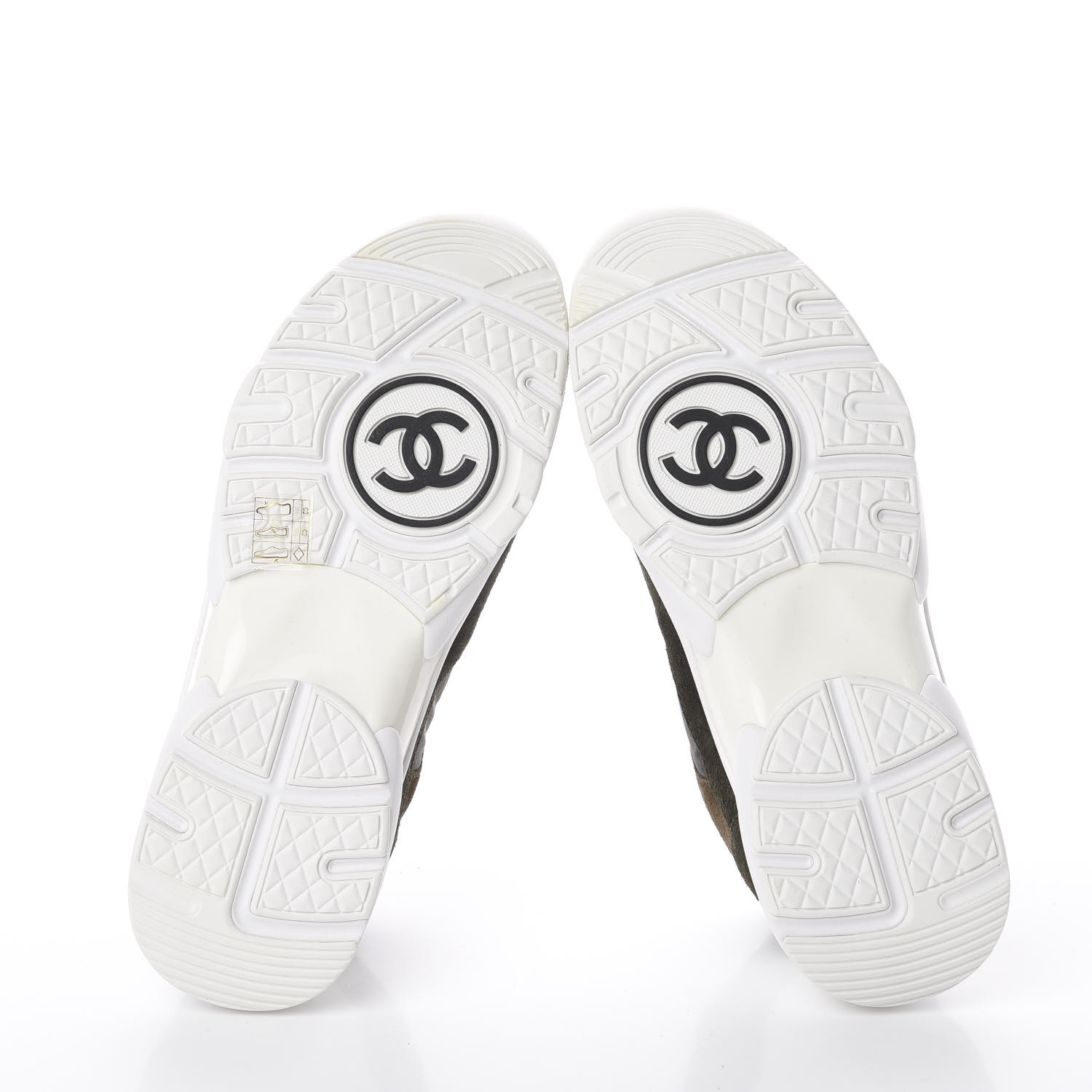 chanel fabric and suede calfskin sneakers