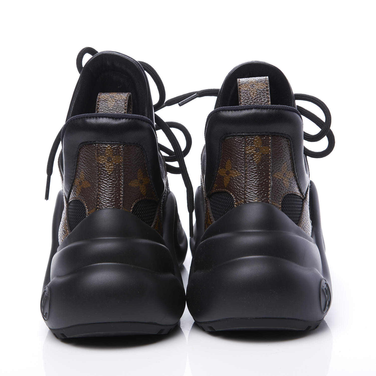 LOUIS VUITTON Calfskin Patent Monogram LV Archlight Sneakers 35.5 