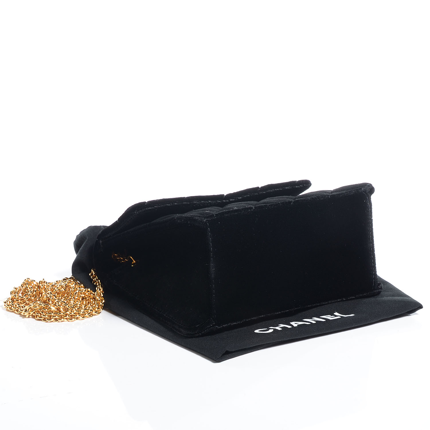 velvet flap bag