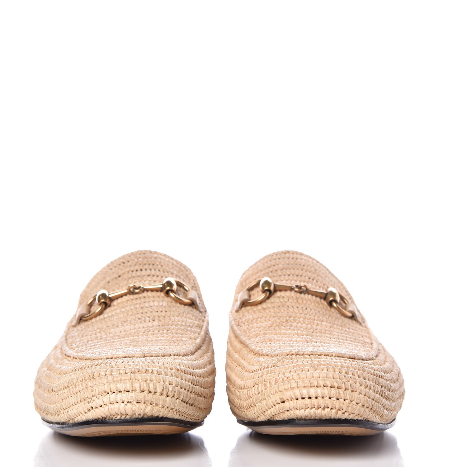 gucci raffia slipper