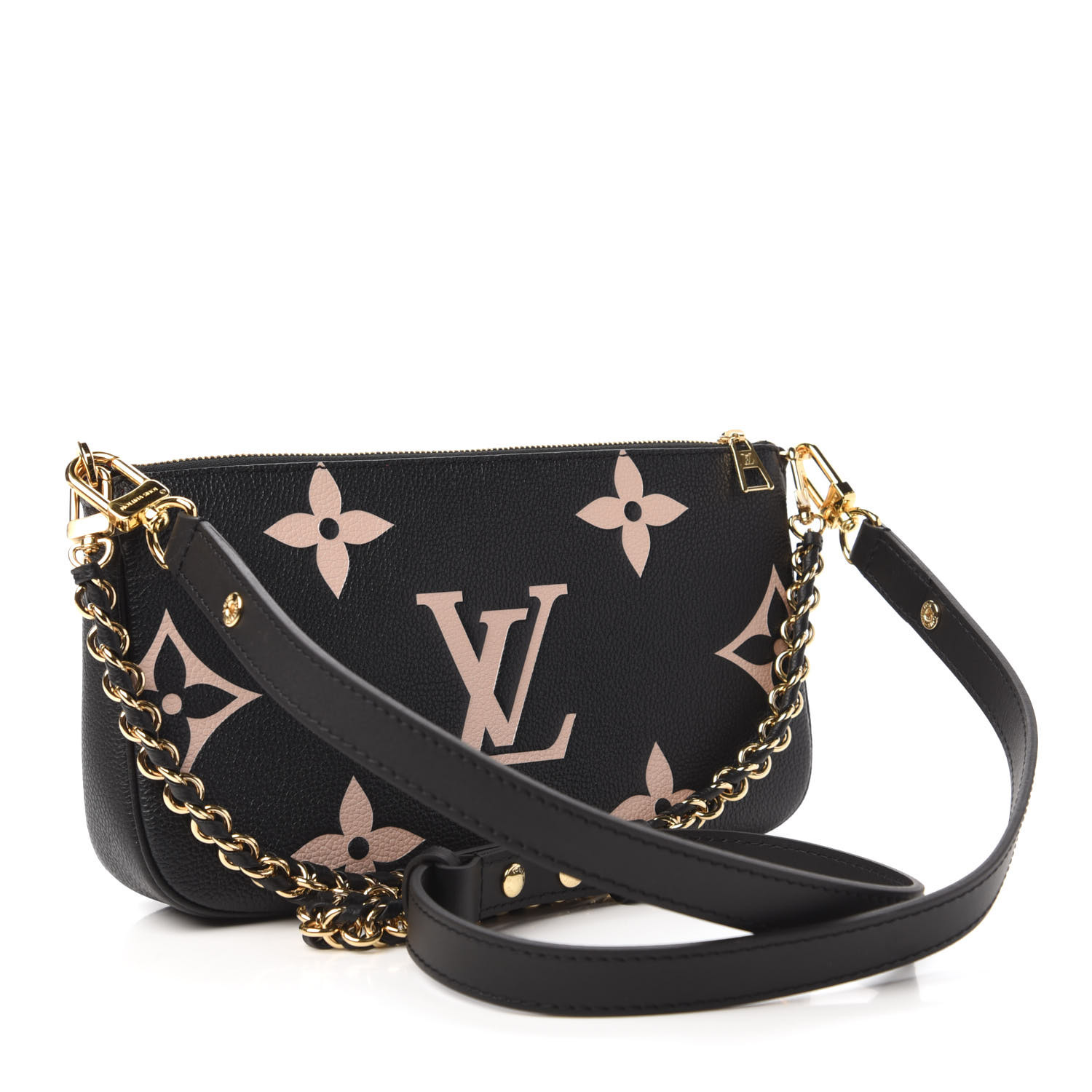 lv multi pochette empreinte black