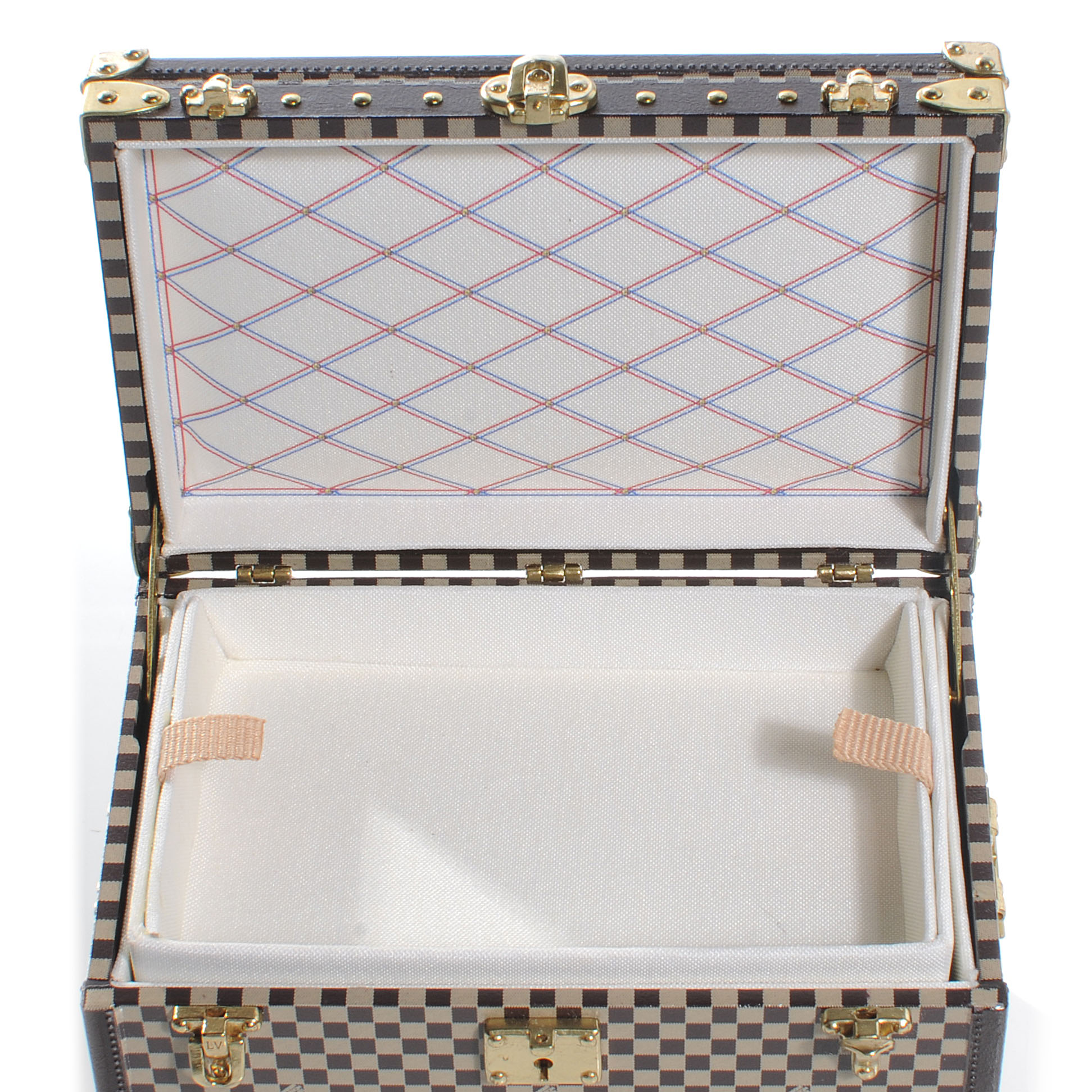 LOUIS VUITTON Monogram Ring Box Mini Trunk Case 219986