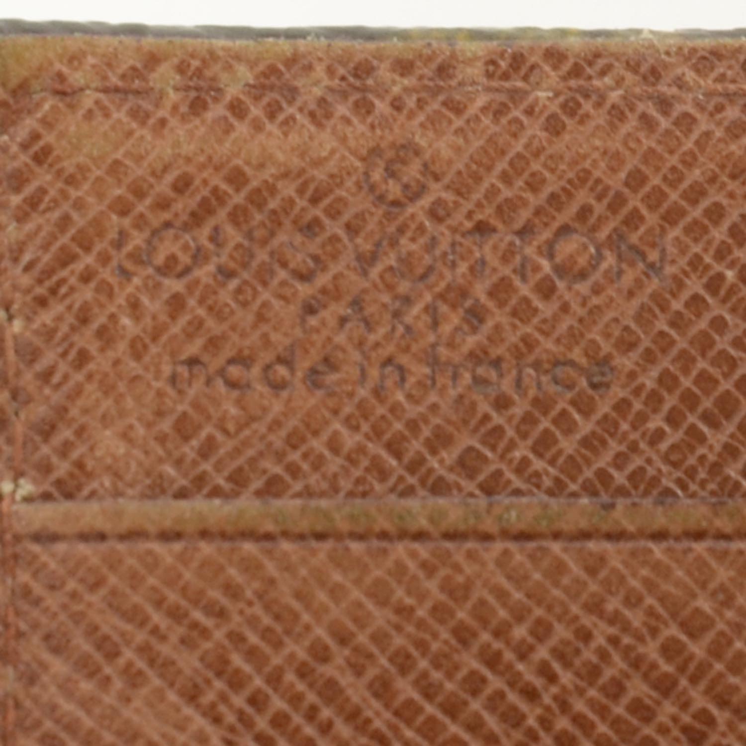 LOUIS VUITTON Monogram Notebook Holder w Notepad 36982