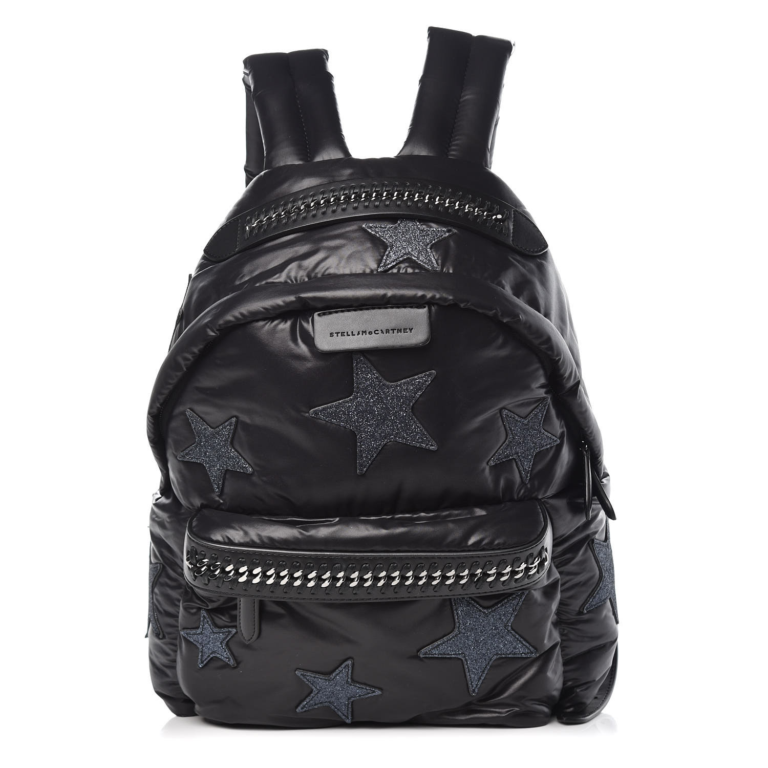 black backpack with stars