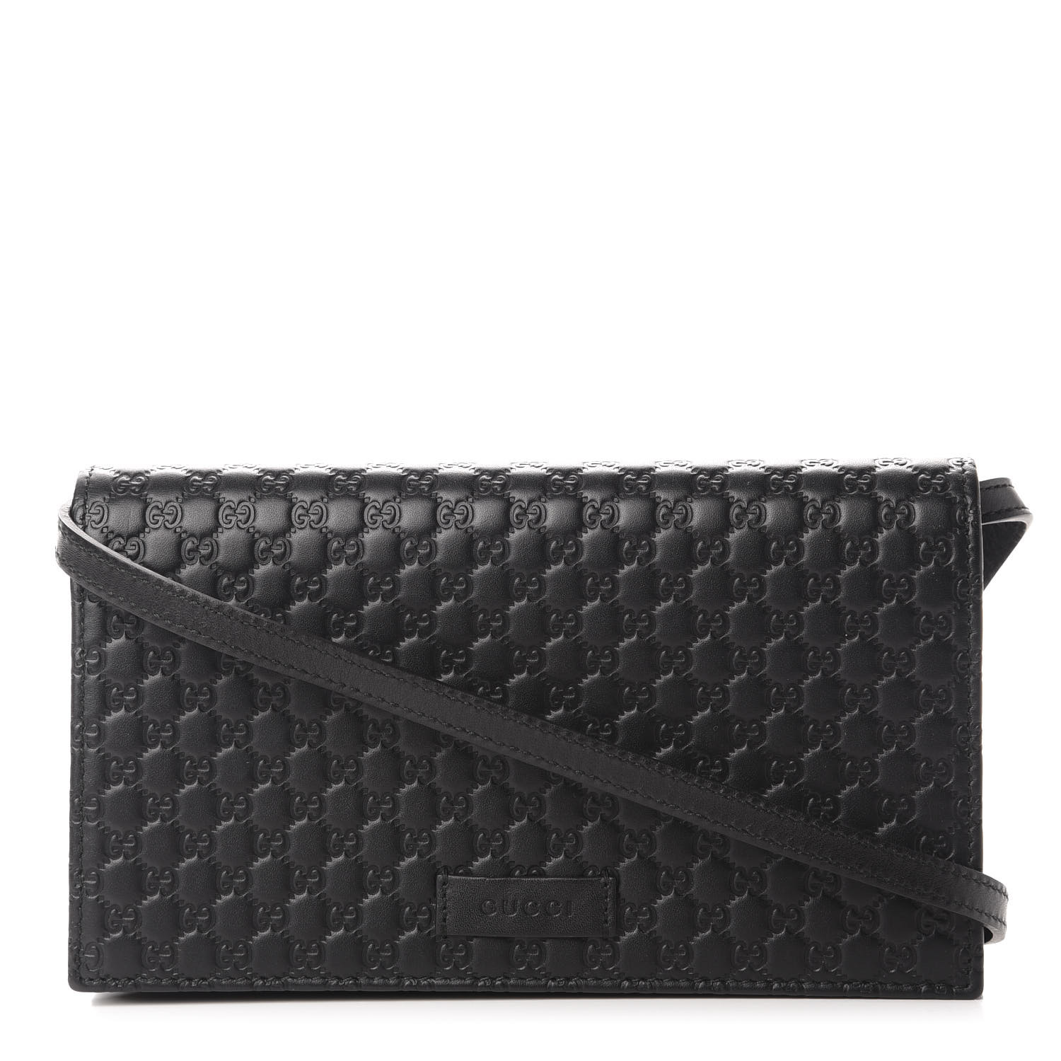 gucci wallet crossbody microguccissima black