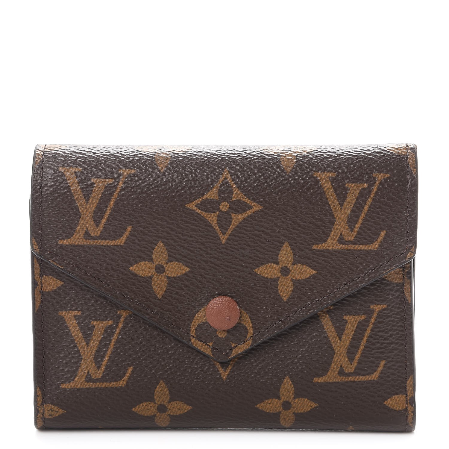 LOUIS VUITTON Monogram Victorine Wallet Armagnac Brown 266060
