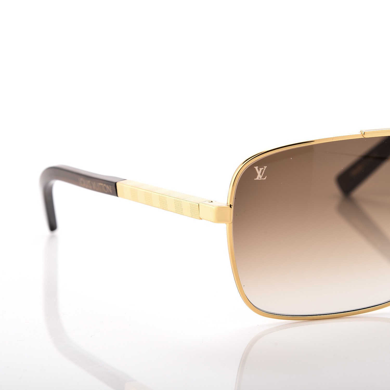 LOUIS VUITTON Attitude Sunglasses Z0259U Gold 236011