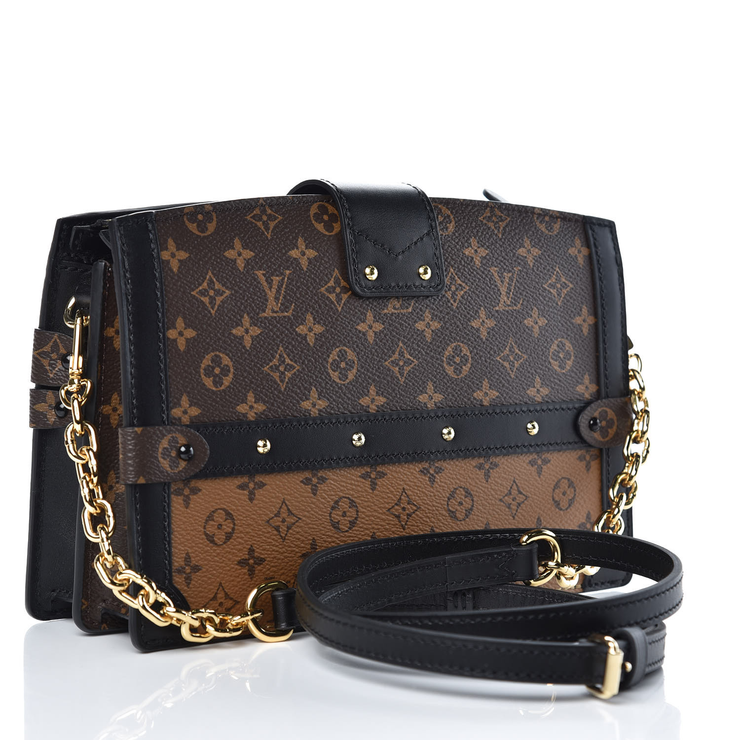 LOUIS VUITTON Reverse Monogram Trunk Clutch 357073