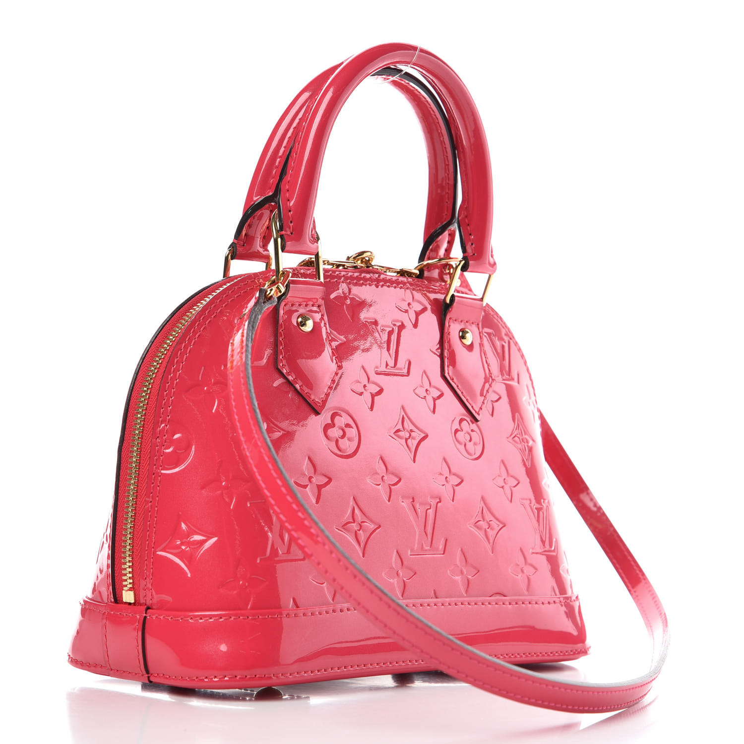 LOUIS VUITTON Vernis Alma BB Hot Pink 359348