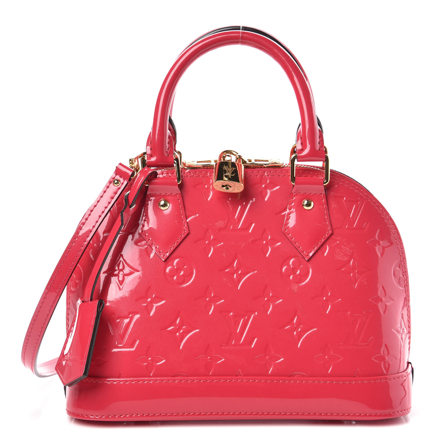 LOUIS VUITTON Vernis Alma BB Hot Pink 359348