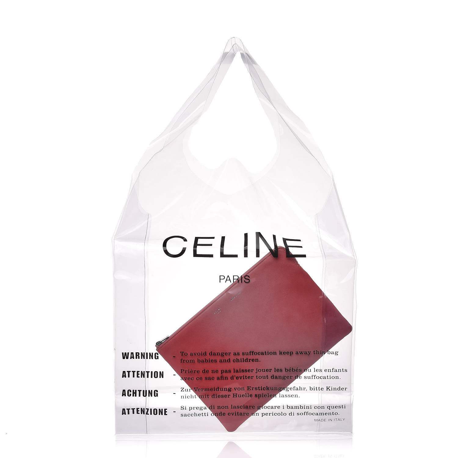 celine plastic bag