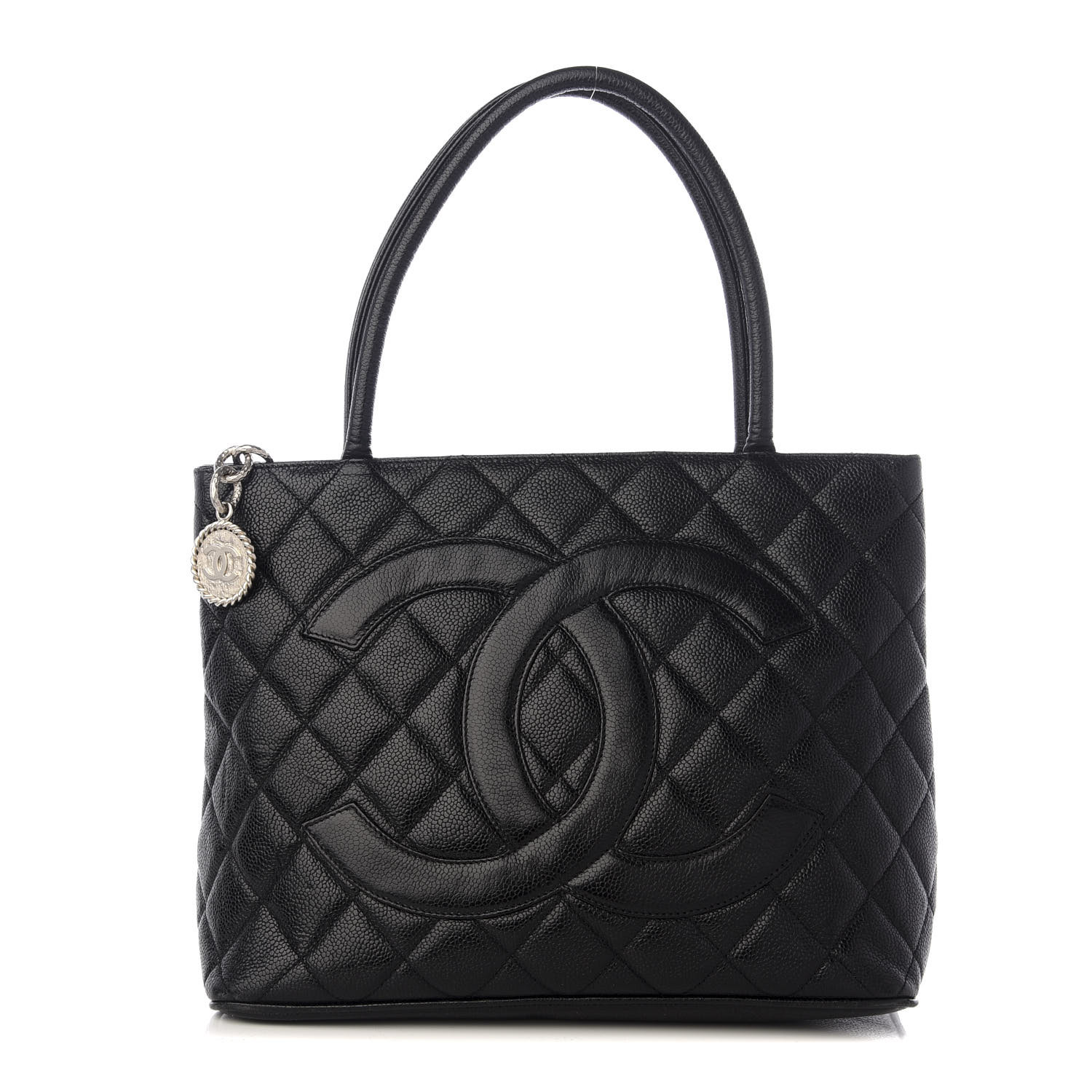 Caviar Quilted Medallion Tote Black by CHANEL, available on fashionphile.com Bella Hadid Bags Exact Product 