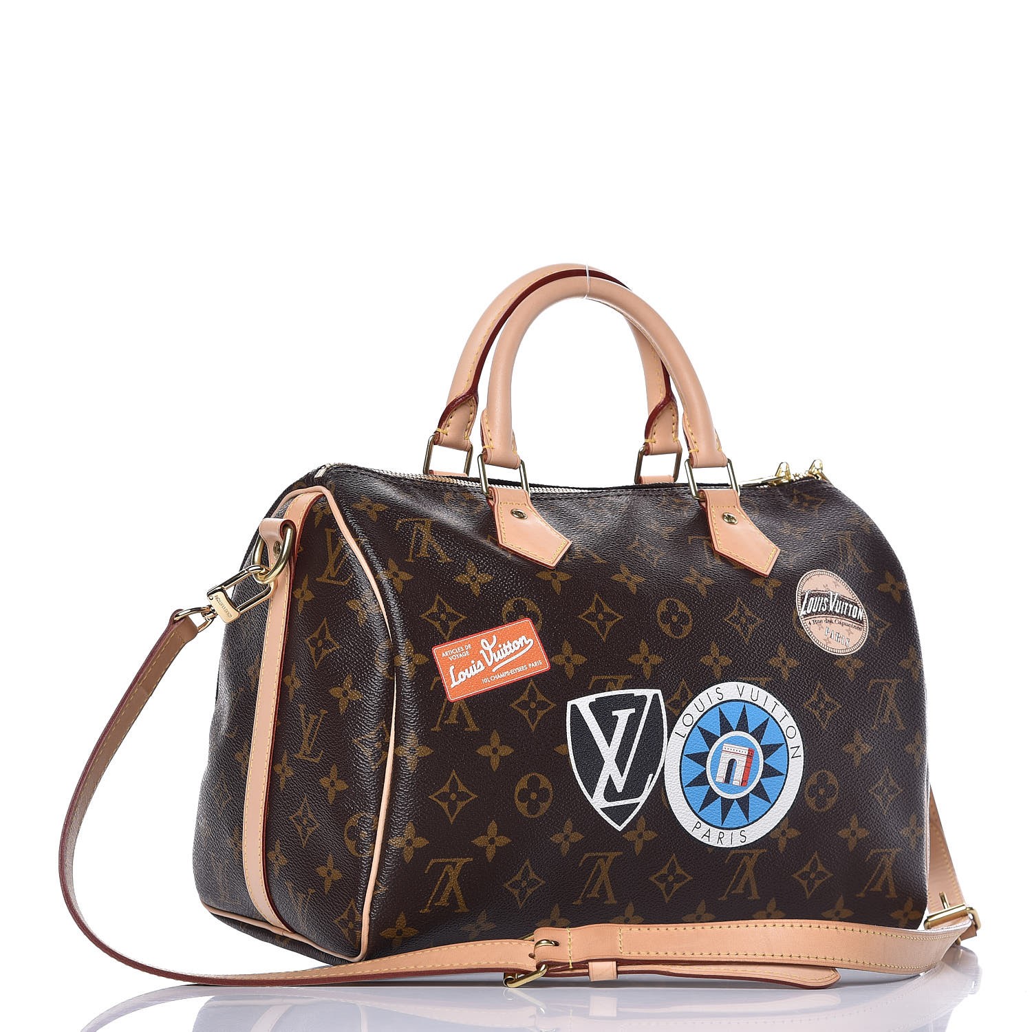 LOUIS VUITTON Monogram My LV World Tour Speedy Bandouliere 30 338646