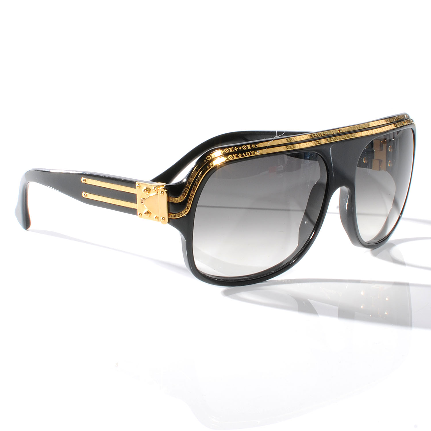 LOUIS VUITTON Millionaire Sunglasses Black 53846