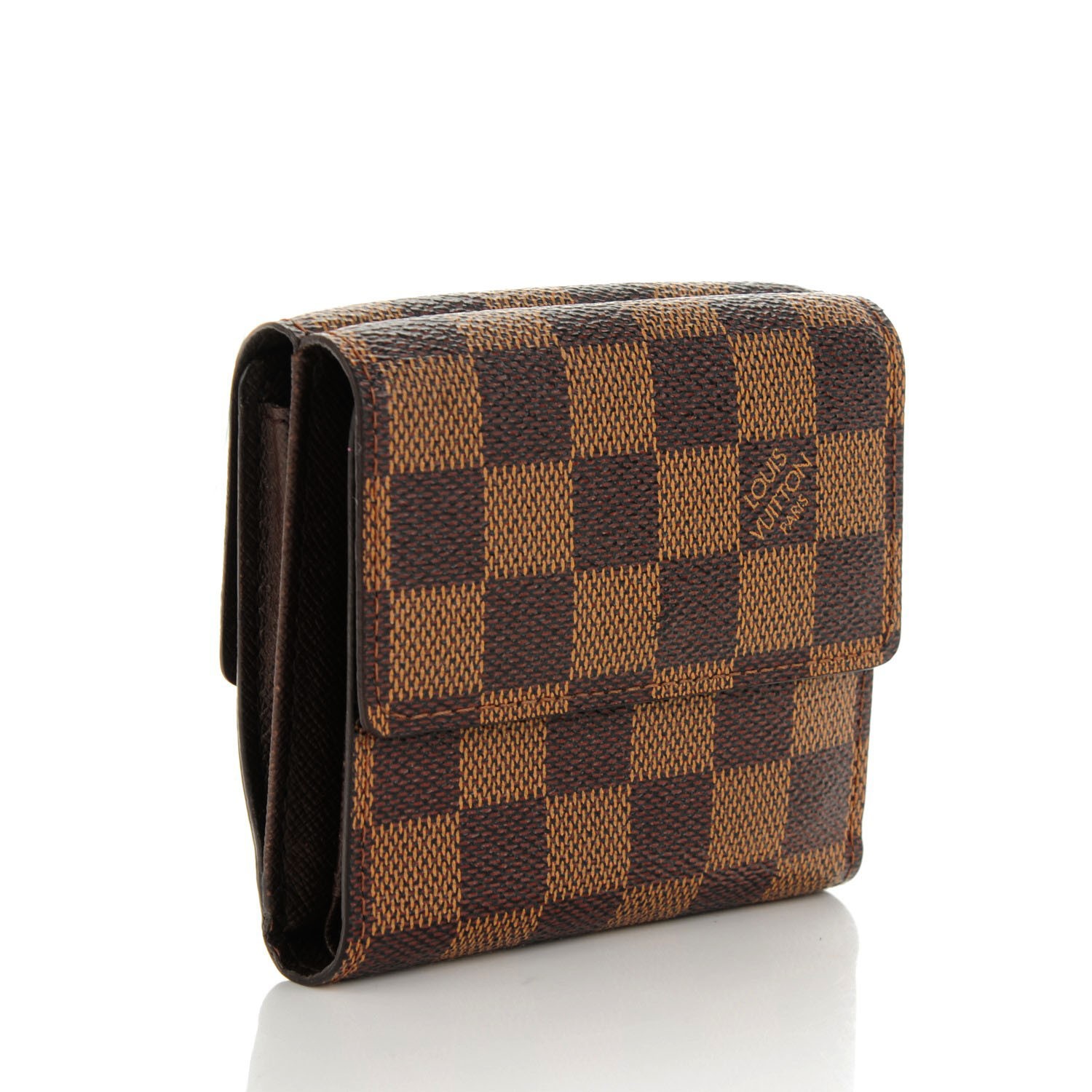 Louis Vuitton, Bags, 27 Louis Vuitton Emilie Wallet Damier Ebene With Red