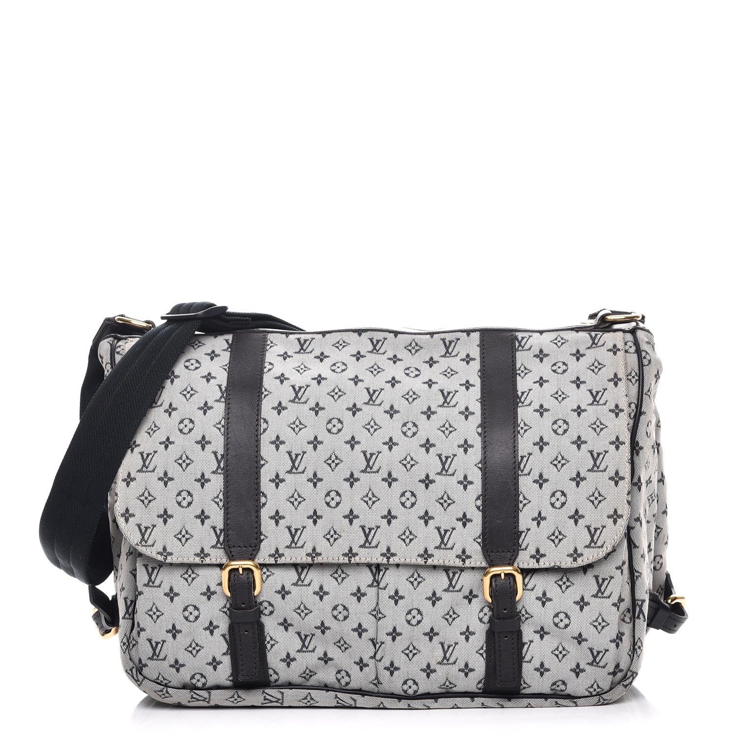 louis vuitton blue diaper bag LOUIS VUITTON Mini Lin Sac a Langer Diaper Bag Blue 225639