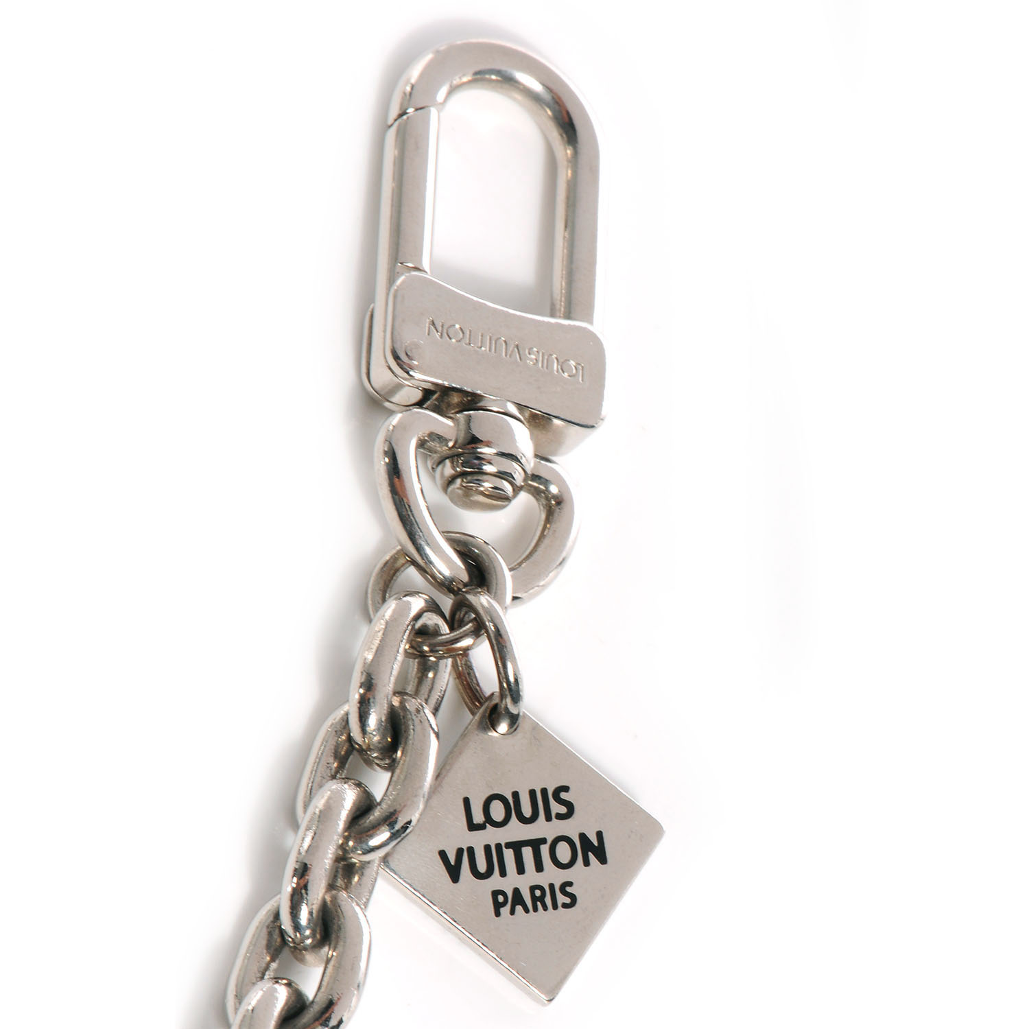 LOUIS VUITTON Mens XL Key Chain Silver 68260