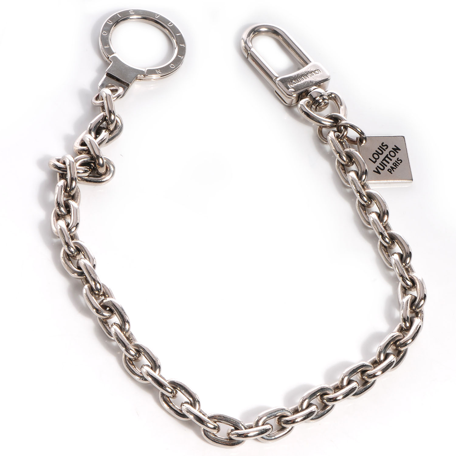 LOUIS VUITTON Mens XL Key Chain Silver 68260