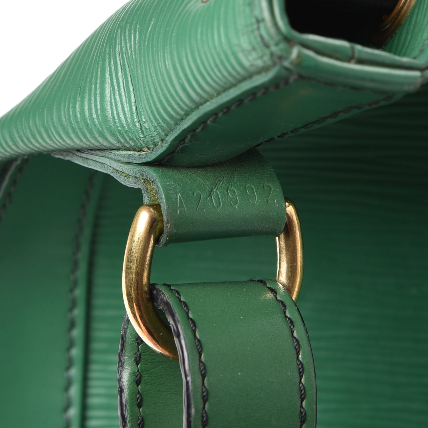 Louis Vuitton Borneo Green/Red Epi Leather Petit Noe Bag For Sale