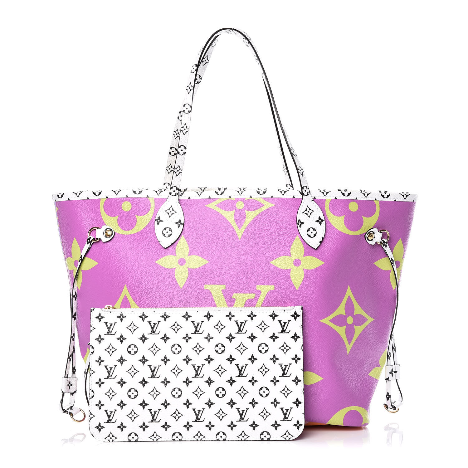 LOUIS VUITTON Monogram Giant Neverfull MM Pink Lilac 395815