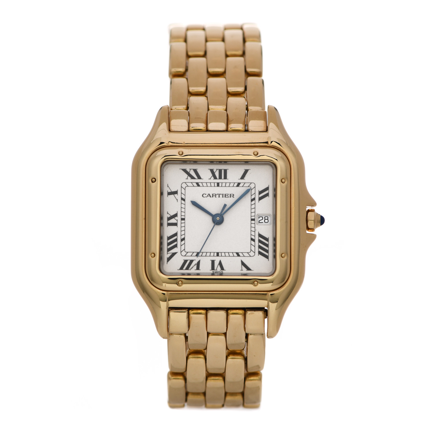 18 karat gold cartier watch