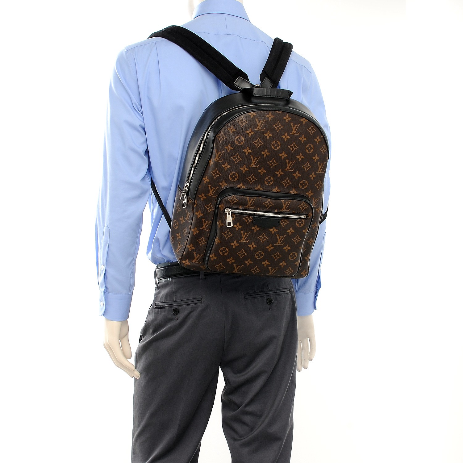 Louis Vuitton - Josh Monogram Macassar Canvas Backpack Noir