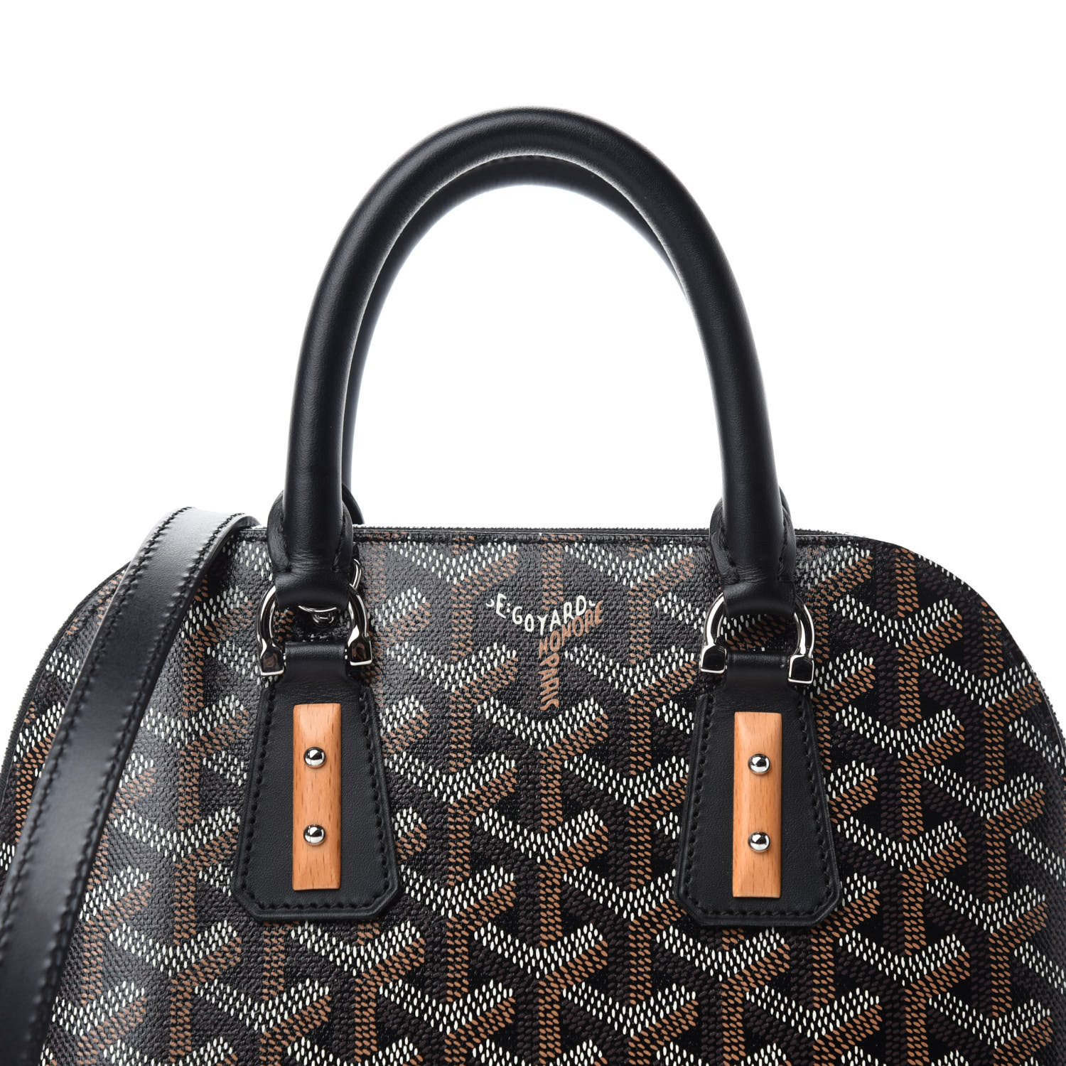 GOYARD Goyardine Mini Vendome Black 754489 FASHIONPHILE