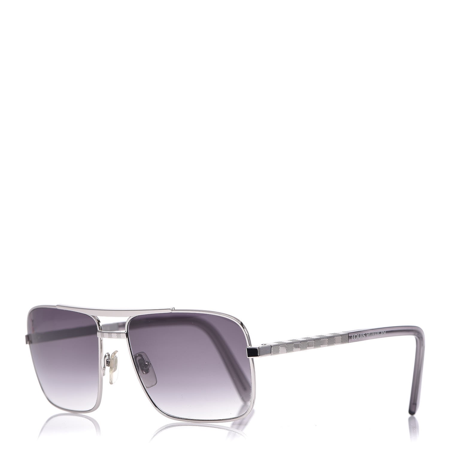 LOUIS VUITTON Attitude Sunglasses Z0260U Silver 307384